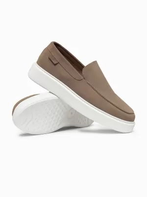 Herren-Stiefeletten OMBRE OM-FOCS-0246 DUNKELBEIGE