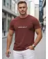 Herren-T-Shirt DSTREET NX5107R-BU ROTWEIN