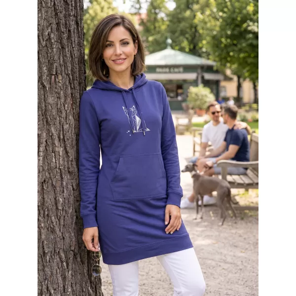  Erweitertes Damen-Sweatshirt ALTISPORT ALW091419 MITTERNACHTSBLAU 