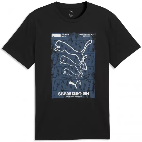  Herren-T-Shirt PUMA GRAPHICS BOX TEE 69436601 PUMA SCHWARZ 