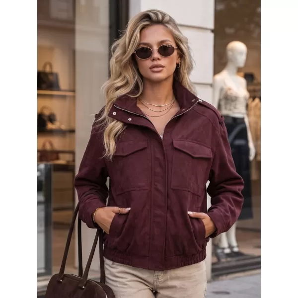  Damenjacke DSTREET TY5915 BURGUND 