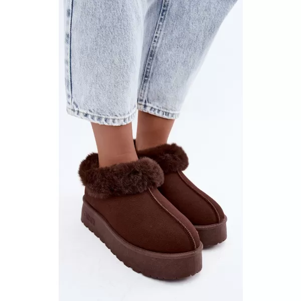  Schneemänner für Frauen BIG STAR SHOES UU274203 BRAUNE/BEIGE SCHATTEN 