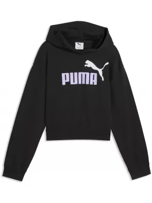 Kinder-Sweatshirt PUMA ESS 2 COLOR NO. 1 LOGO SHORT LENGTH HOOD 68607255 PUMA SCHWARZ/HELLLAVENDEL