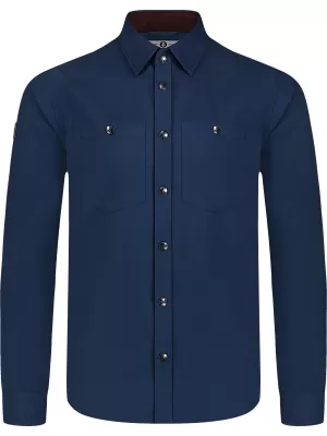 Herren-Flanellhemd NORDBLANC HAZE NBSSM8370 BLAU