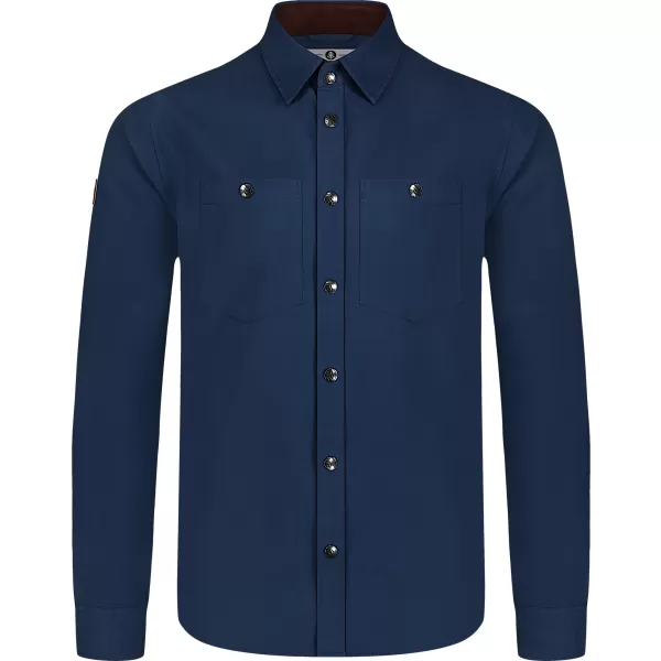  Herren-Flanellhemd NORDBLANC HAZE NBSSM8370 BLAU 
