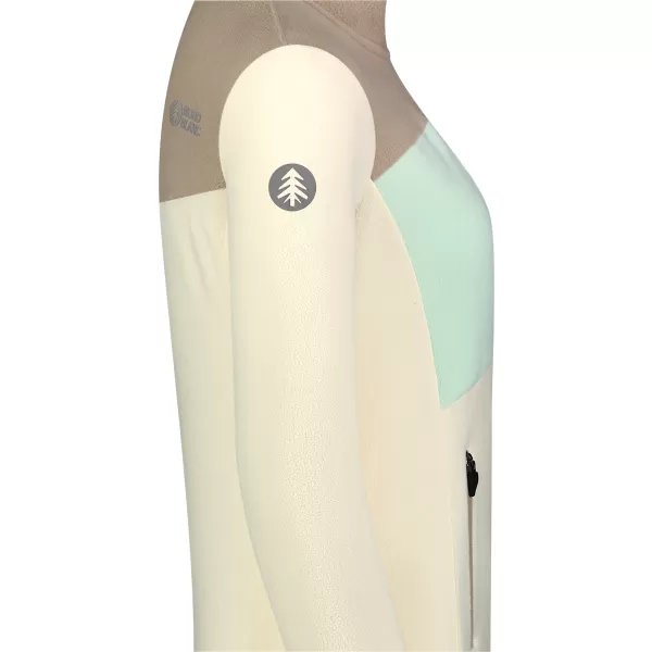  Leichtes Fleece-Sweatshirt für Damen NORDBLANC BEECH NBSFL8375 BEIGE 