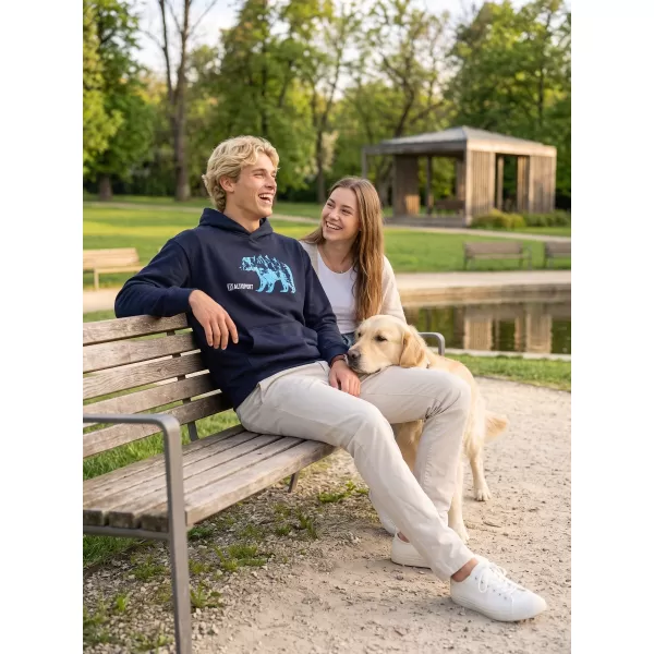  Herren-Sweatshirt ALTISPORT ALM193422 MARINEBLAU 