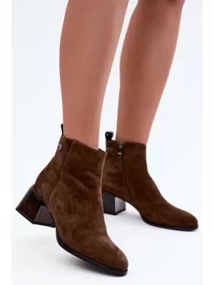 Damen-Stiefeletten BOTO 26BT24-398 KAFFEE