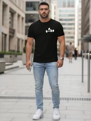 Herren-T-Shirt DSTREET NX5086R SCHWARZ