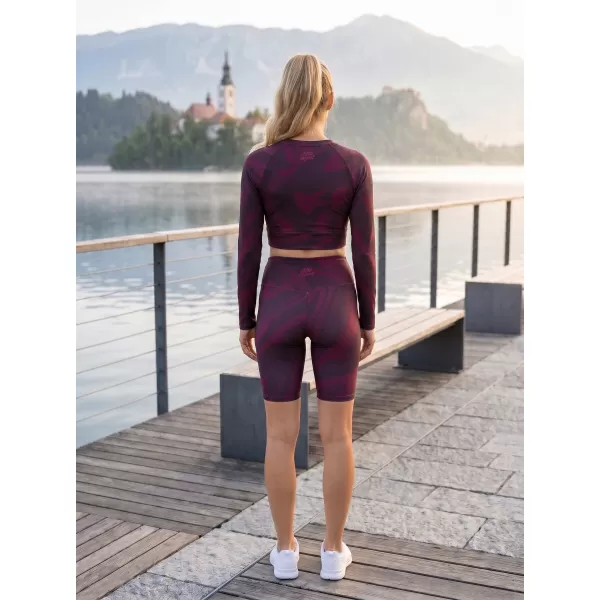  Premium-Overknee-Leggings für Damen (neue Größen) ALTISPORT VOJ/ALW072LEG06 WEINROT 