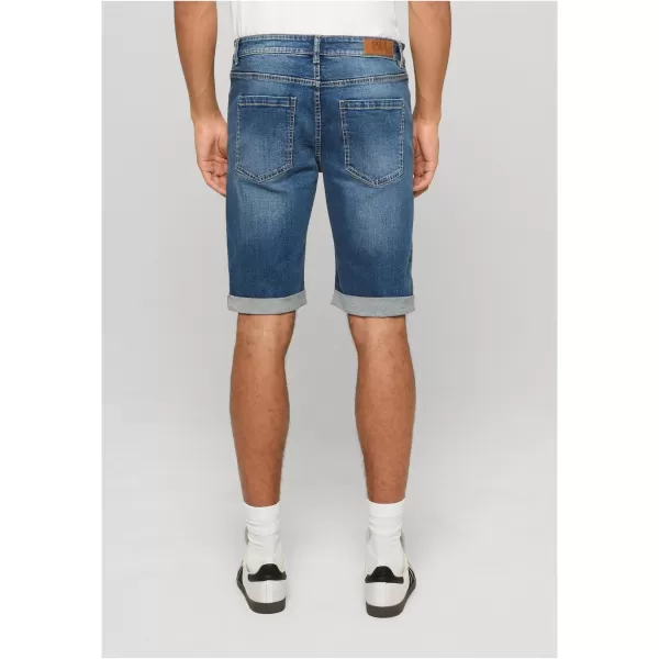  Herrenshorts URBAN CLASSICS TB8457 MITTELTIEFBLAU GEWASCHEN 