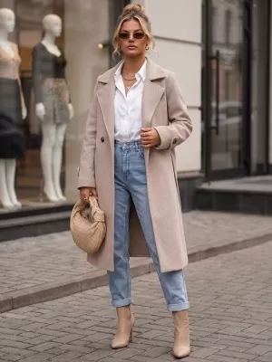 Damenmantel DSTREET NY0805 BEIGE