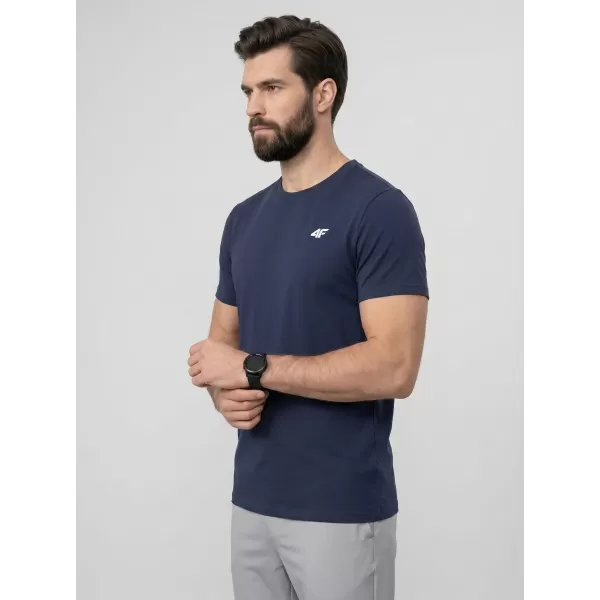  Herren-T-Shirt 4F WAW25TTSHM2373 DENIM 