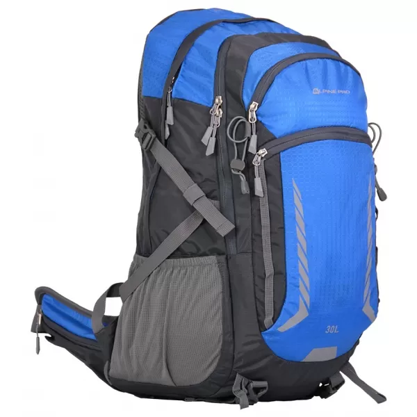  Outdoor-Rucksack ALPINE PRO PERME DUNKLES ECHTES GRAU 