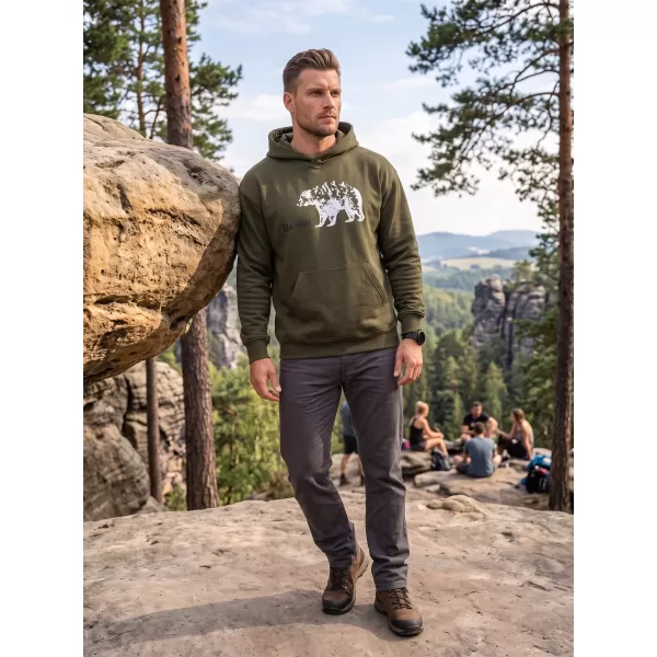  Herren-Sweatshirt ALTISPORT ALM193422 MILITÄR 