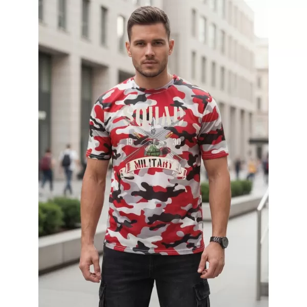 Herren-T-Shirt DSTREET NX2005R-RW-M ROT 