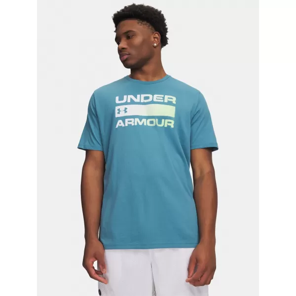  Herren-T-Shirt UNDER ARMOUR TEAM ISSUE WORDMARK SS 1329582-466 BLAU 