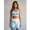Premium-Overknee-Leggings für Damen (neue Größen) ALTISPORT VOJ/ALW083LEG06 WEIß BLAU