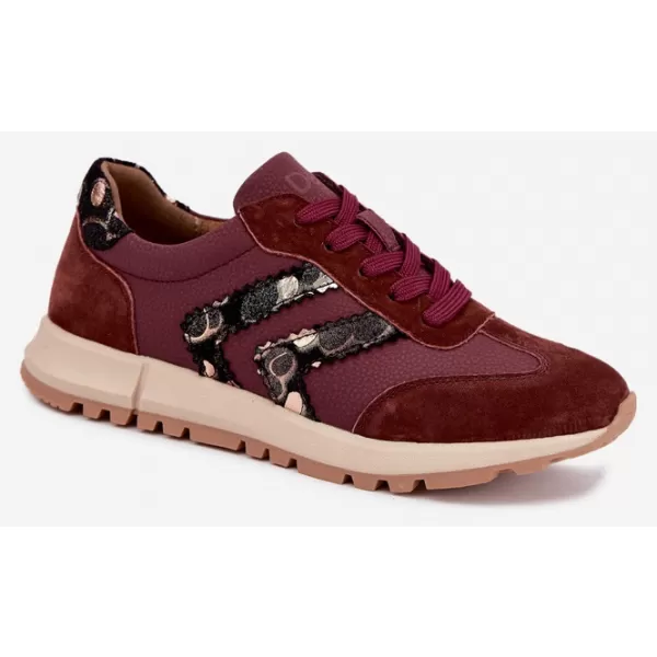  Damen-Sneaker D&A GR62-6015 BURGUND 