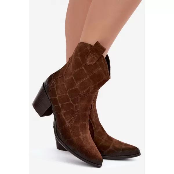  Cowboystiefel für Damen ZAZOO 1998 BRAUN 