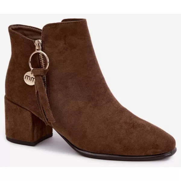  Damen-Stiefeletten BOTO NS653P BRAUN 