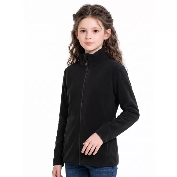  Fleece-Sweatshirt für Kinder ALPINE PRO SIUSO 4 SCHWARZ 