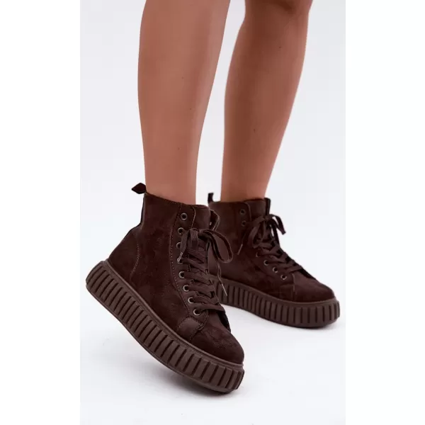  Damen-Sneaker BOTO LA372 BRAUN 