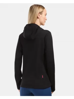 Fleece-Sweatshirt für Damen KILPI SEVELEN-W 1L0203KI SCHWARZ