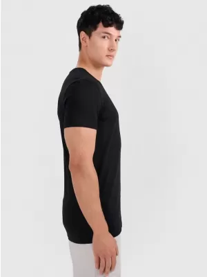 Herren-T-Shirt 4F RMM00TTSHM3248 TIEFSCHWARZ