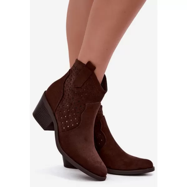  Damenschuhe S.BARSKI HY62-8149 SCHOKOLADE 