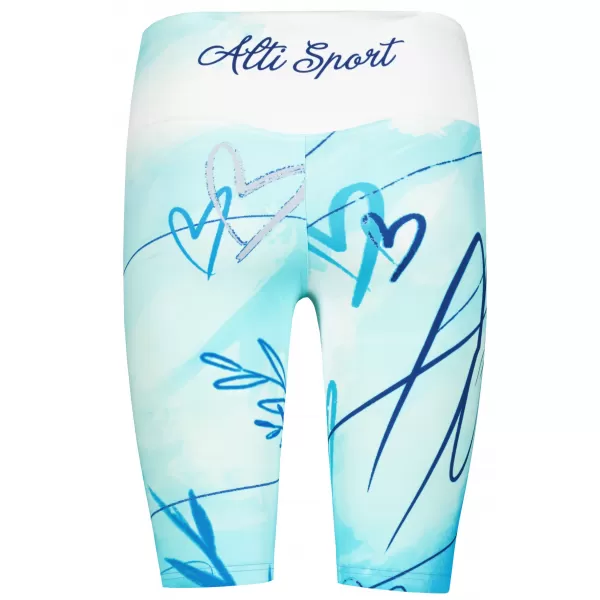  Premium-Overknee-Leggings für Damen (neue Größen) ALTISPORT VOJ/ALW083LEG06 WEIß BLAU 