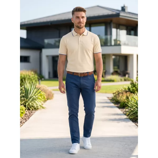  Herren-T-Shirt mit Kragen MALFINI FOCUS 232 MANDEL 