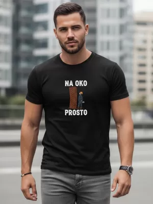 Herren-T-Shirt DSTREET NX0107R-BK SCHWARZ