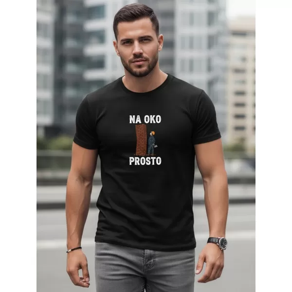  Herren-T-Shirt DSTREET NX0107R-BK SCHWARZ 