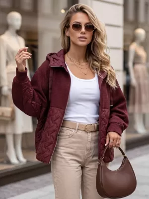 Damenjacke DSTREET TY5916 BURGUND
