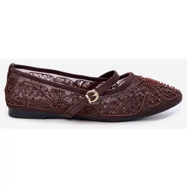  Ballerinas für Damen BOTO CH951 BRAUN 