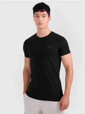 Herren-T-Shirt 4F RMM00TTSHM3248 TIEFSCHWARZ