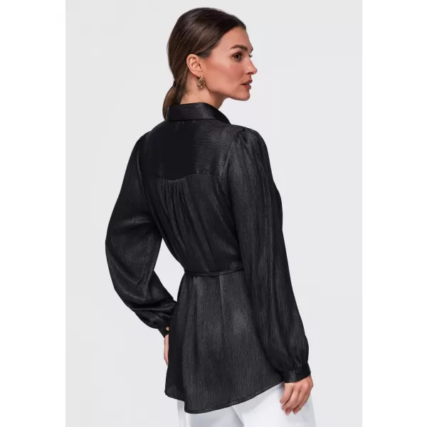  Damenhemd OMBRE OW-SH-E0071 SCHWARZ 