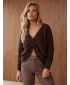 Damenpullover DSTREET MY2646 BRAUN