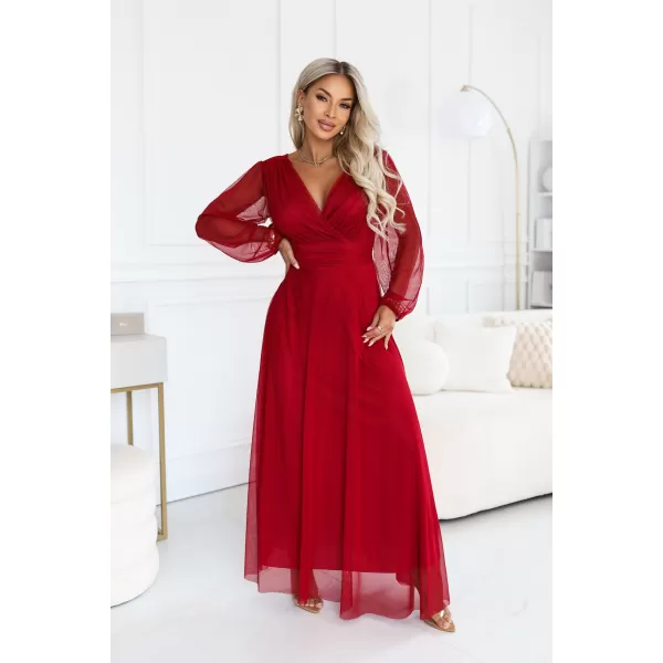  Kleid NUMOCO 684-1 HELLES BURGUNDERROT 