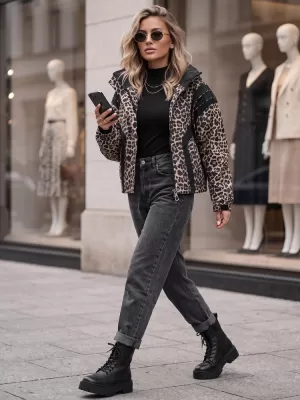 Damenjacke DSTREET TY6041 BRAUN