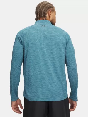 Herren-T-Shirt UNDER ARMOUR TECH TEXTURED 1/2 ZIP 1382797-466 BLAU