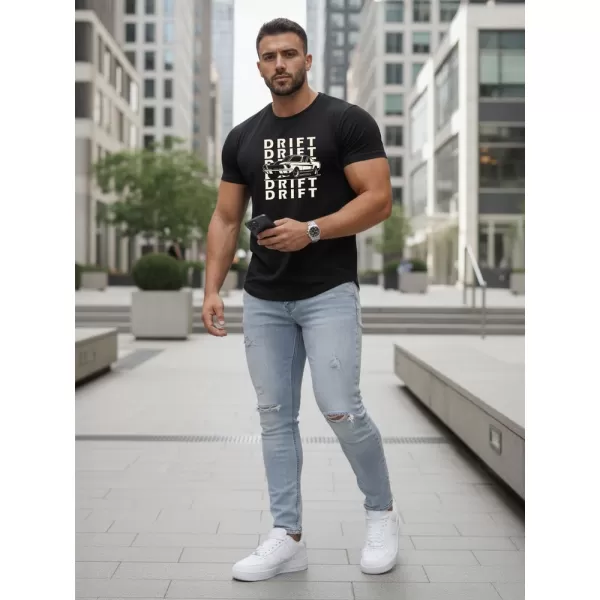  Herren-T-Shirt DSTREET NX5081R SCHWARZ 