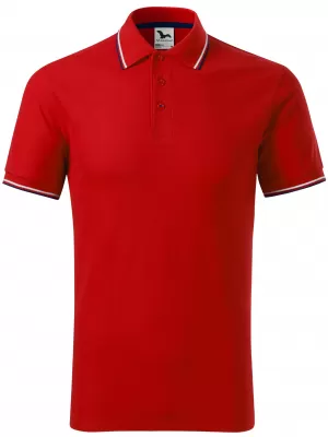 Herren-T-Shirt mit Kragen MALFINI FOCUS 232 ROT