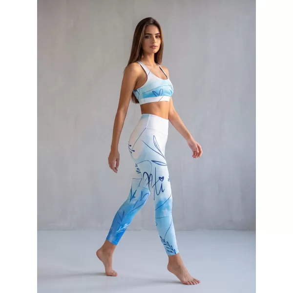  Lange Premium-Leggings für Damen (neue Größen) ALTISPORT VOJ/ALW083LEG05 WEIß BLAU 