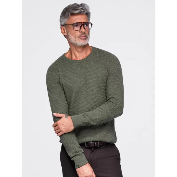  Herrenpullover OMBRE OM-SWSW-0119 OLIVE 