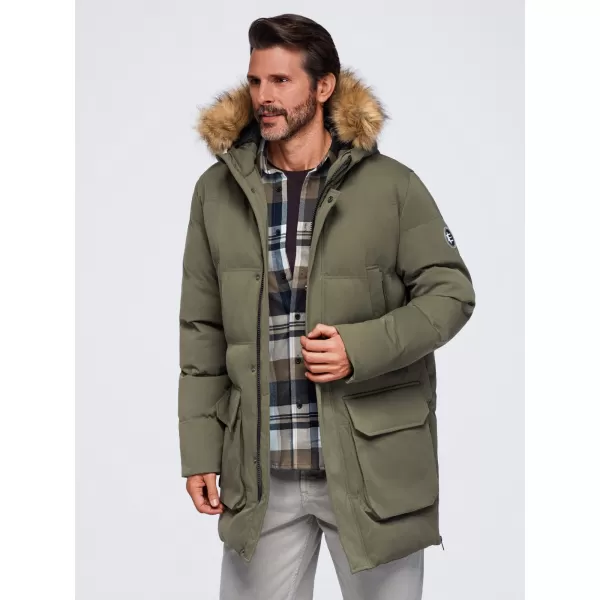  Herrenparka OMBRE OM-JALJ-0310 DUNKLES OLIV 