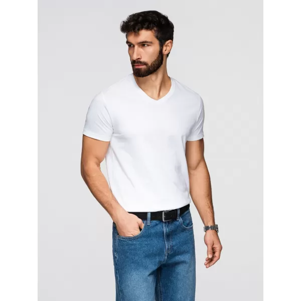  Herren-T-Shirt OMBRE OM-TSBS-0281 SCHWARZ/WEIß/BLAU 