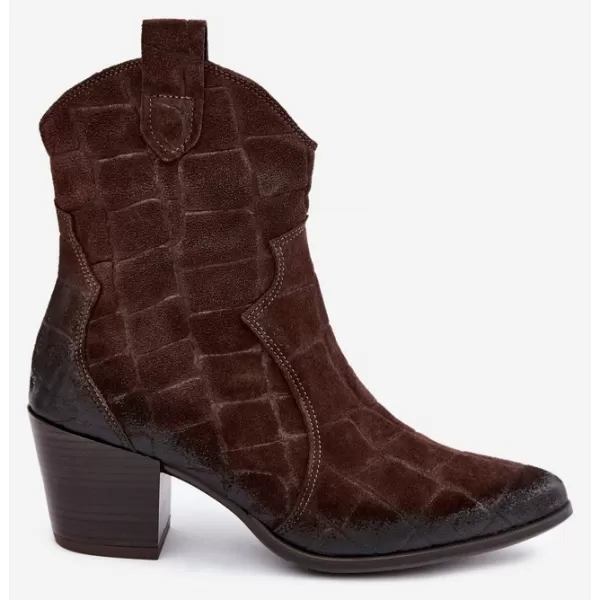 Cowboystiefel für Damen ZAZOO 1998 SCHOKOLADE 