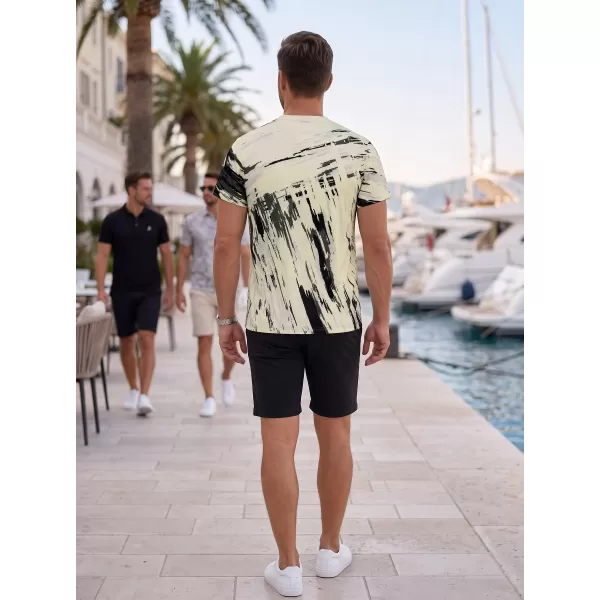  Hochwertiges Funktions-T-Shirt für Herren ALTISPORT VOJ/ALM010TR01 ELFENBEIN/SCHWARZ 